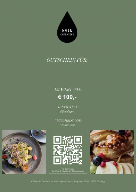 Restaurant-Gutschein für RAIN Cafeatery Hamburg