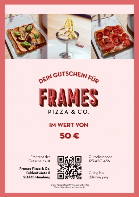 Restaurant-Gutschein für Frames Pizza & Co.