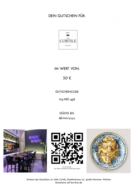 Restaurant-Gutschein für Little Cortile